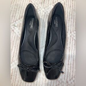 Rockport Women's Shiny Black Loafers